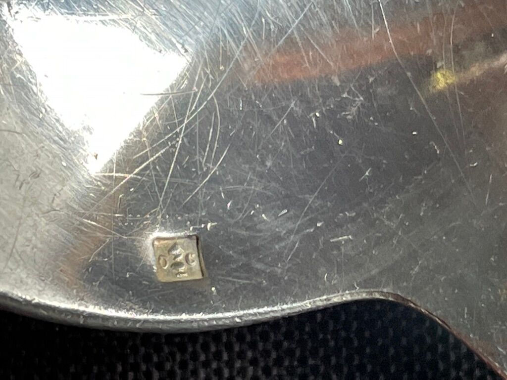 6 tablespoons in silver metal christofle model vendôme/arcantia before 1983