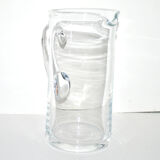 Vintage blown glass water pitcher Broc pitcher