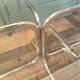 Glass and chrome coffee table 1970