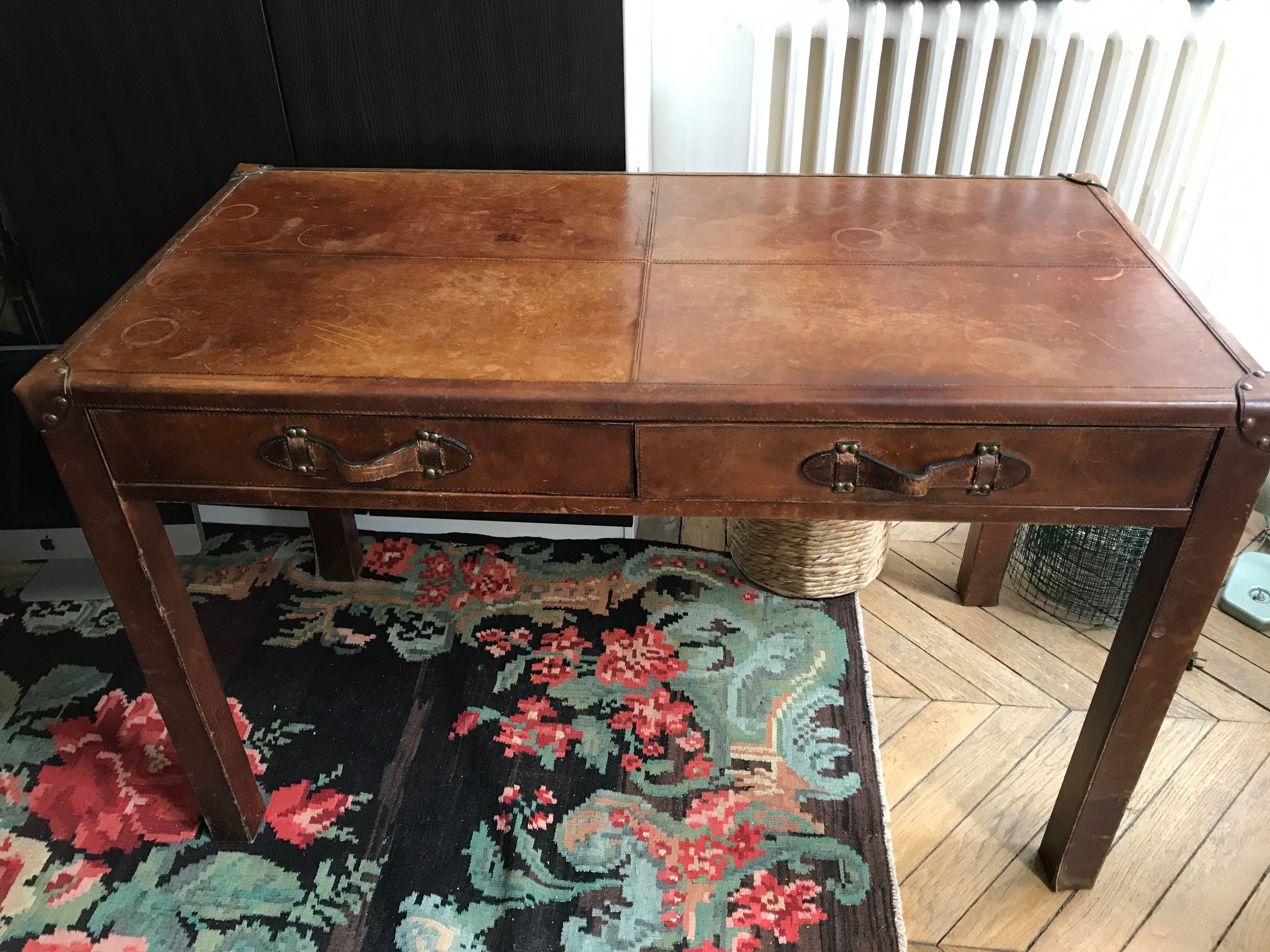 leather desk