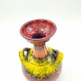 Vintage psychedelic tricolor vase
