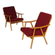 Pair of Boomerang armchairs Antonin Suman TON Thonet 1960