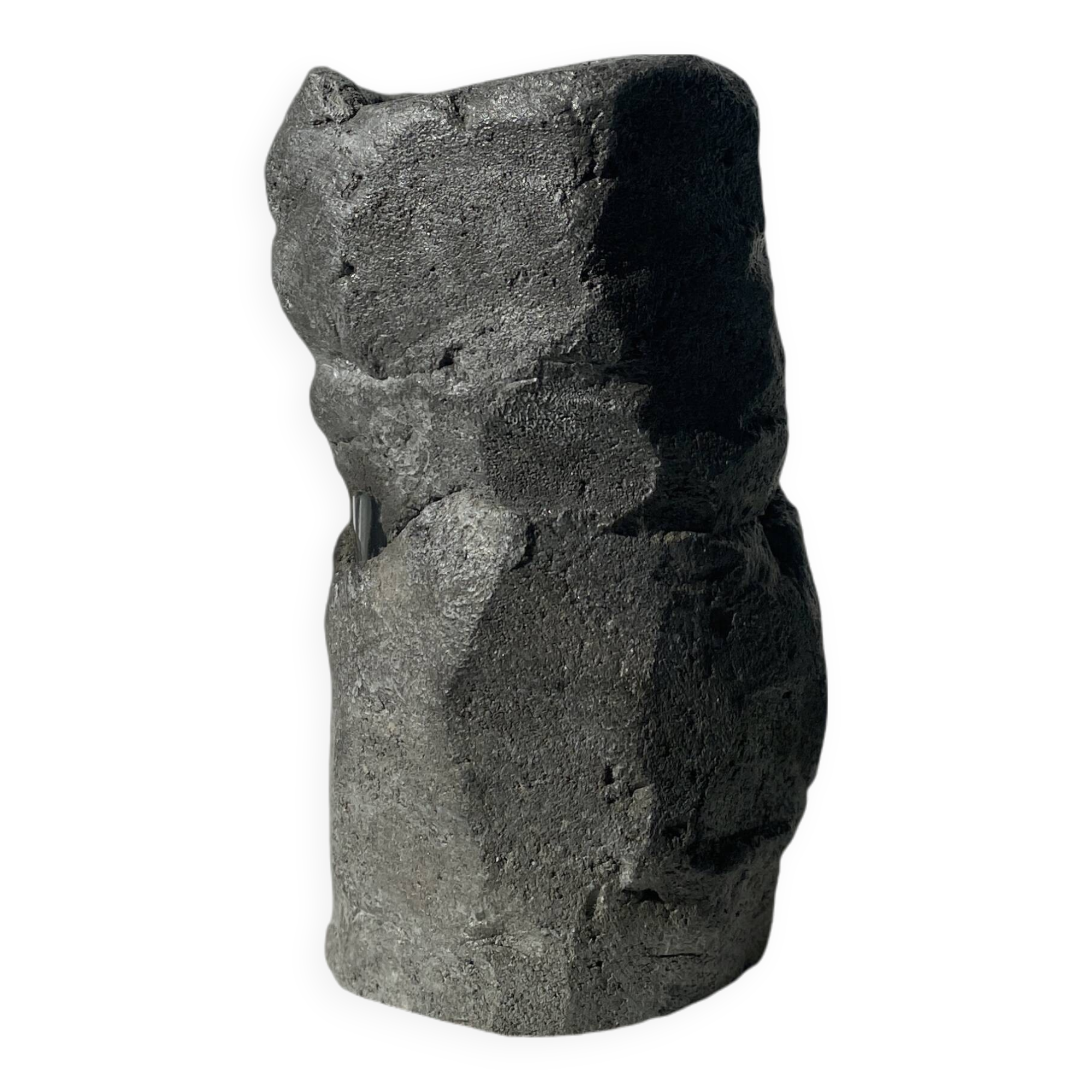 Sculpted concrete vase