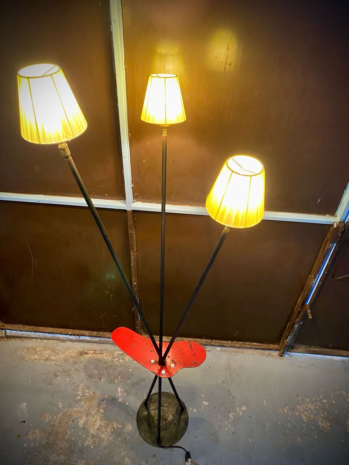 Tripod floor lamp, 1950
