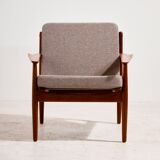 Restored teak armchair by Arne Vodder for Glostrup Møbelfabrik