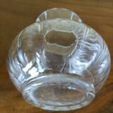 Set of Daum crystal vases and candle holders
