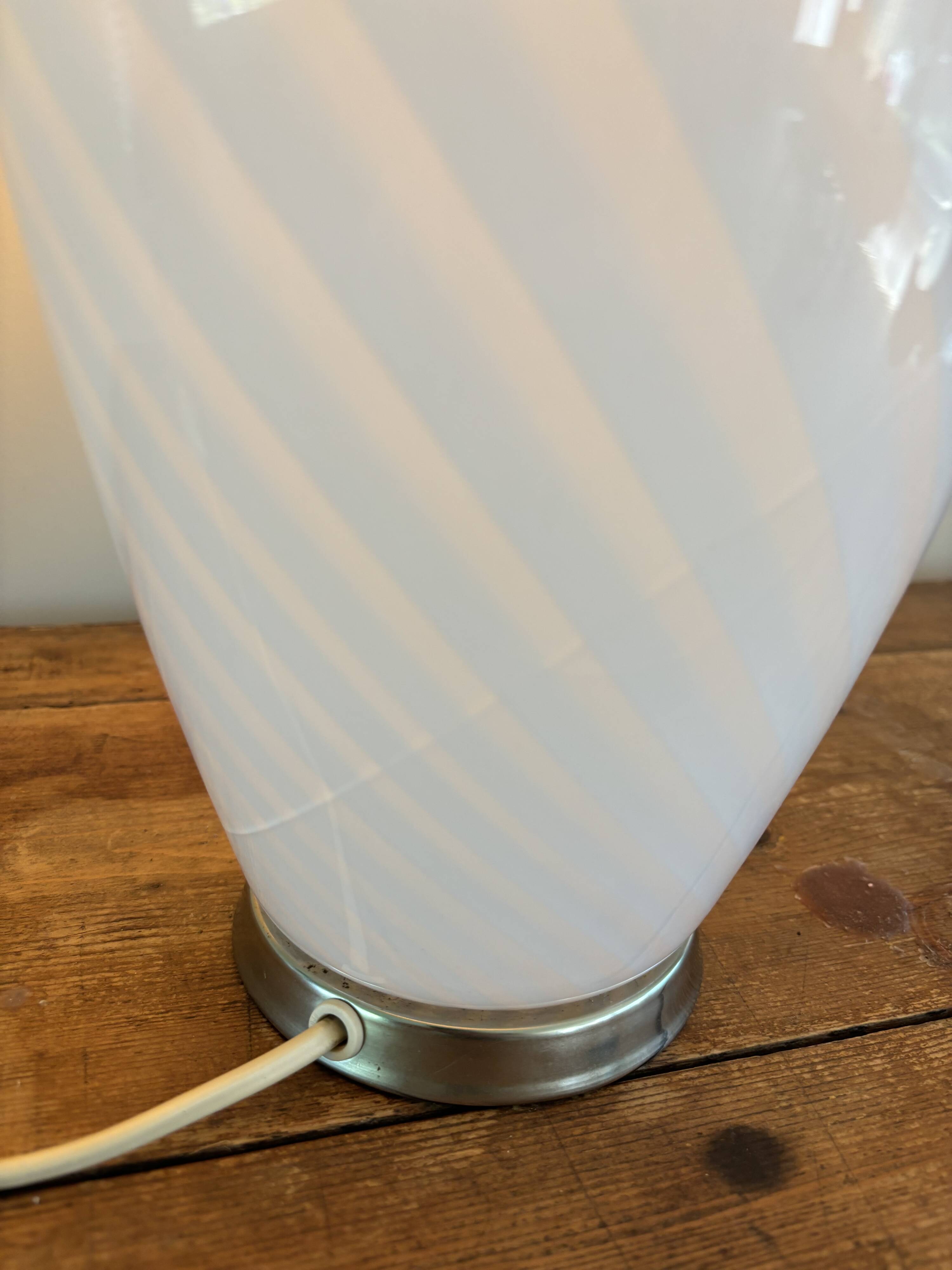 Vintage table lamp Murano glass design