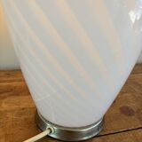 Lampe de table vintage design en verre de Murano