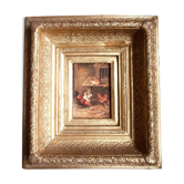 Tableau basse-cour signé
