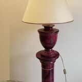 Living room lamp on column