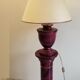 Living room lamp on column