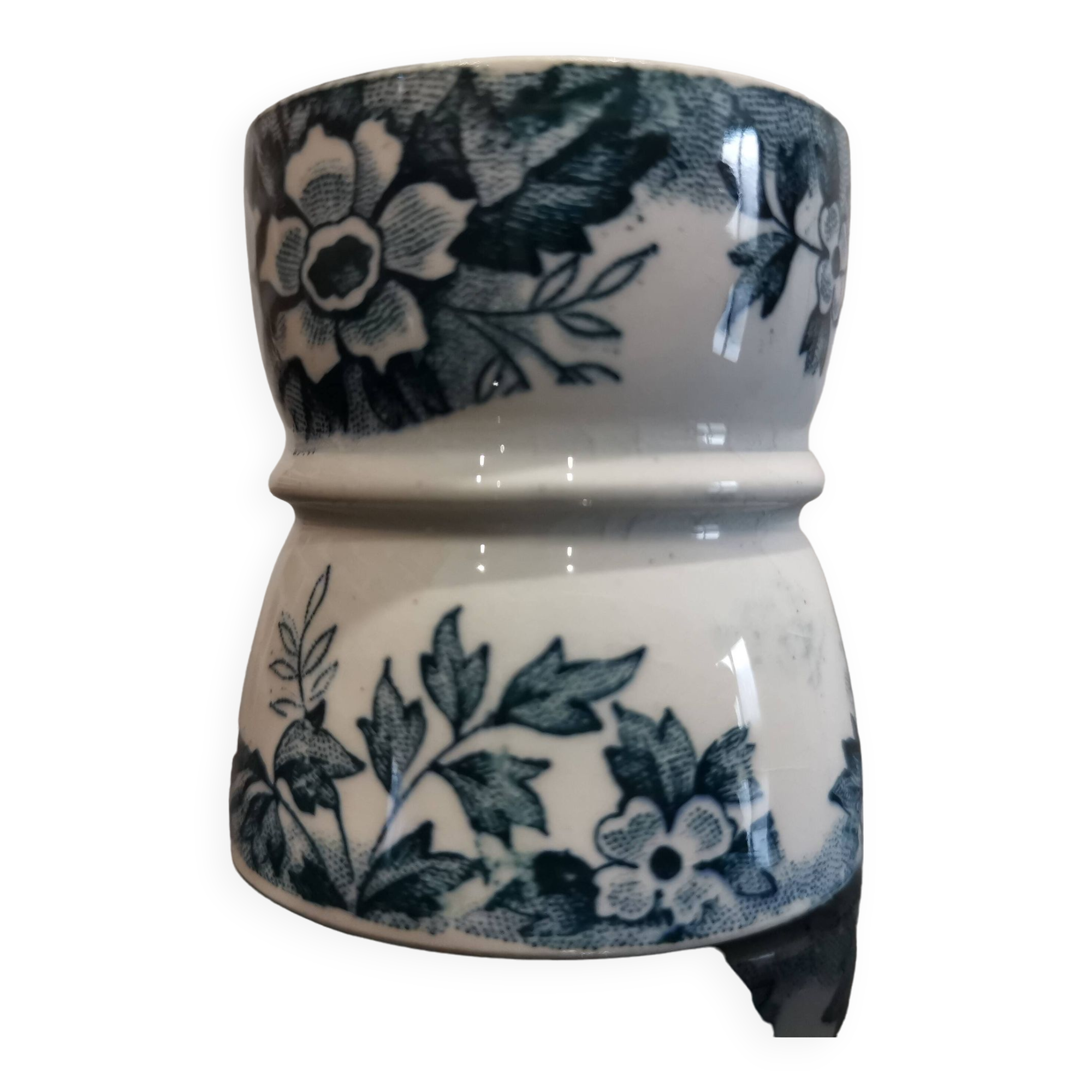 Old diabolo egg cup in Terre de Fer model "Marie Louise"