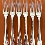 Christofle Atlantide, cutlery for entremet, dessert, cheese. Art Deco