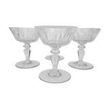 4 Baccarat crystal champagne cups, picadilly model