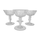 4 Baccarat crystal champagne cups, picadilly model