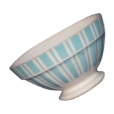 Digoin 9611 vintage pastel blue bowl on pedestal