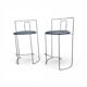 2 x Gaja stool by Kazuhide Takahama for Simon Gavina / black leather