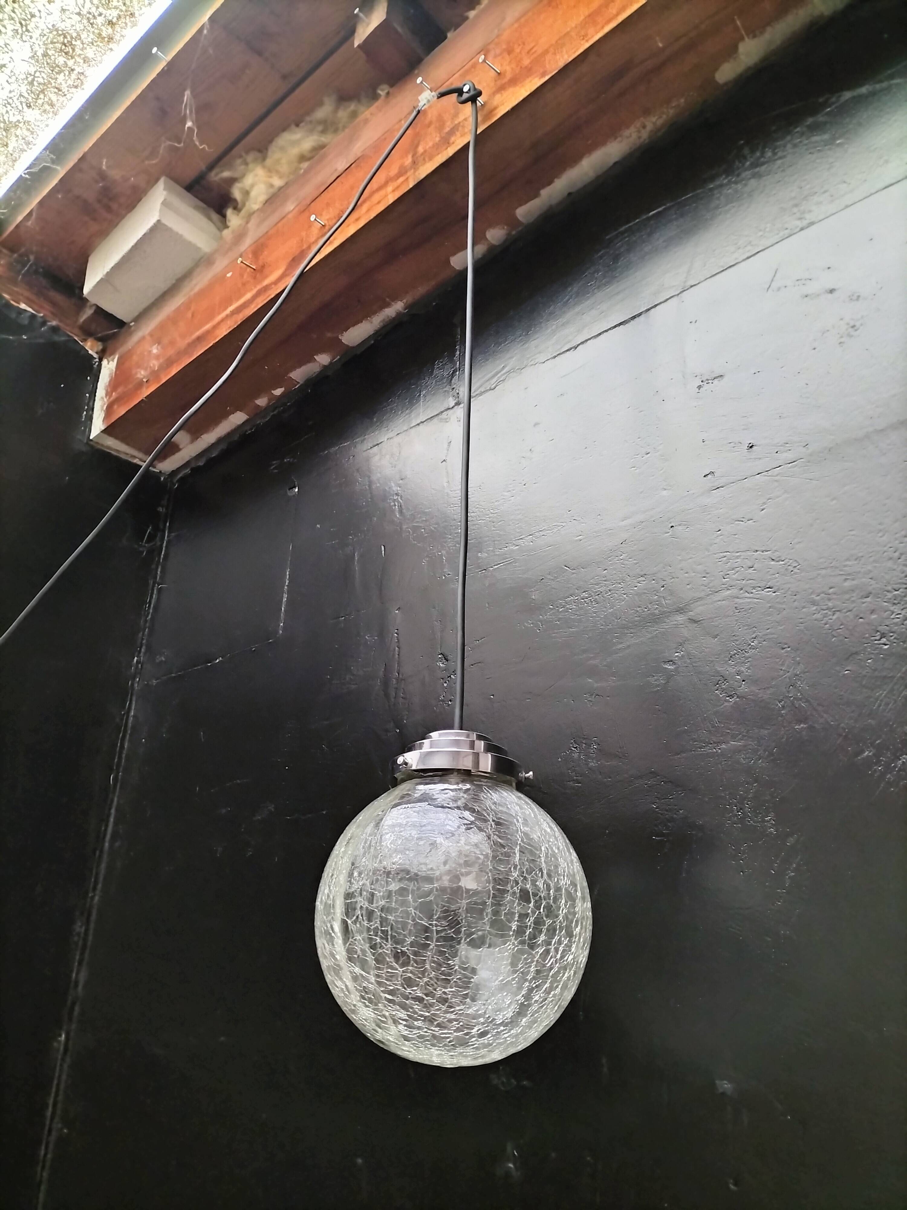 Vintage ball pendant light