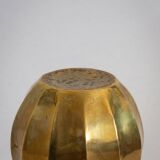 Faceted brass ball lamp base, 1940s