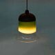 Minimalist glass pendant light Peil & Putzler from the space age