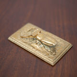 Scarab brass mail clip