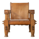 Brutalist Vintage Safari Armchair