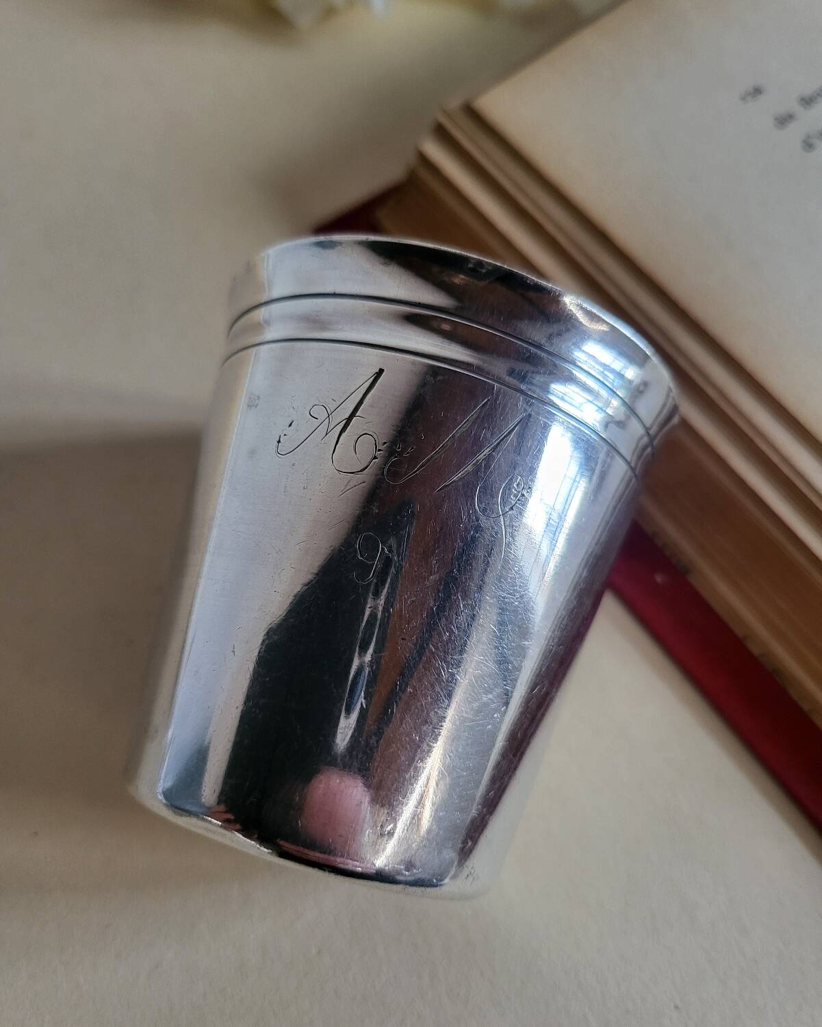 Silver-plated metal timbale BOULENGER