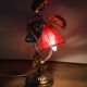 Floor lamp in gold metal