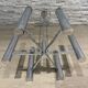 1970 stainless steel modernist chandelier