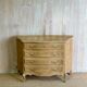 Louis XV provincial commode in solid oak – marquetry top