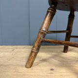 Faux bamboo stool made of beech wood