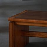 Large rectangular coffee table in solid pine from the mid-century, Danish modern, 1960s.