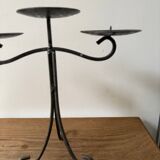 Vintage wrought iron candlestick