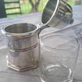 Container of table from Christofle in silver metal