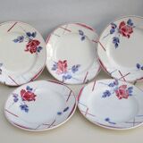 Assiettes anciennes Sarreguemines modèle Util