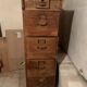 Cabinet de classement antique en bois massif