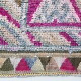 Soft Multicoloe Oushak Runner Rug, 75x397Cm