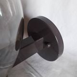 Delmas globe “smoked” wall lamp