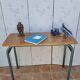 Vintage wooden and metal school desk