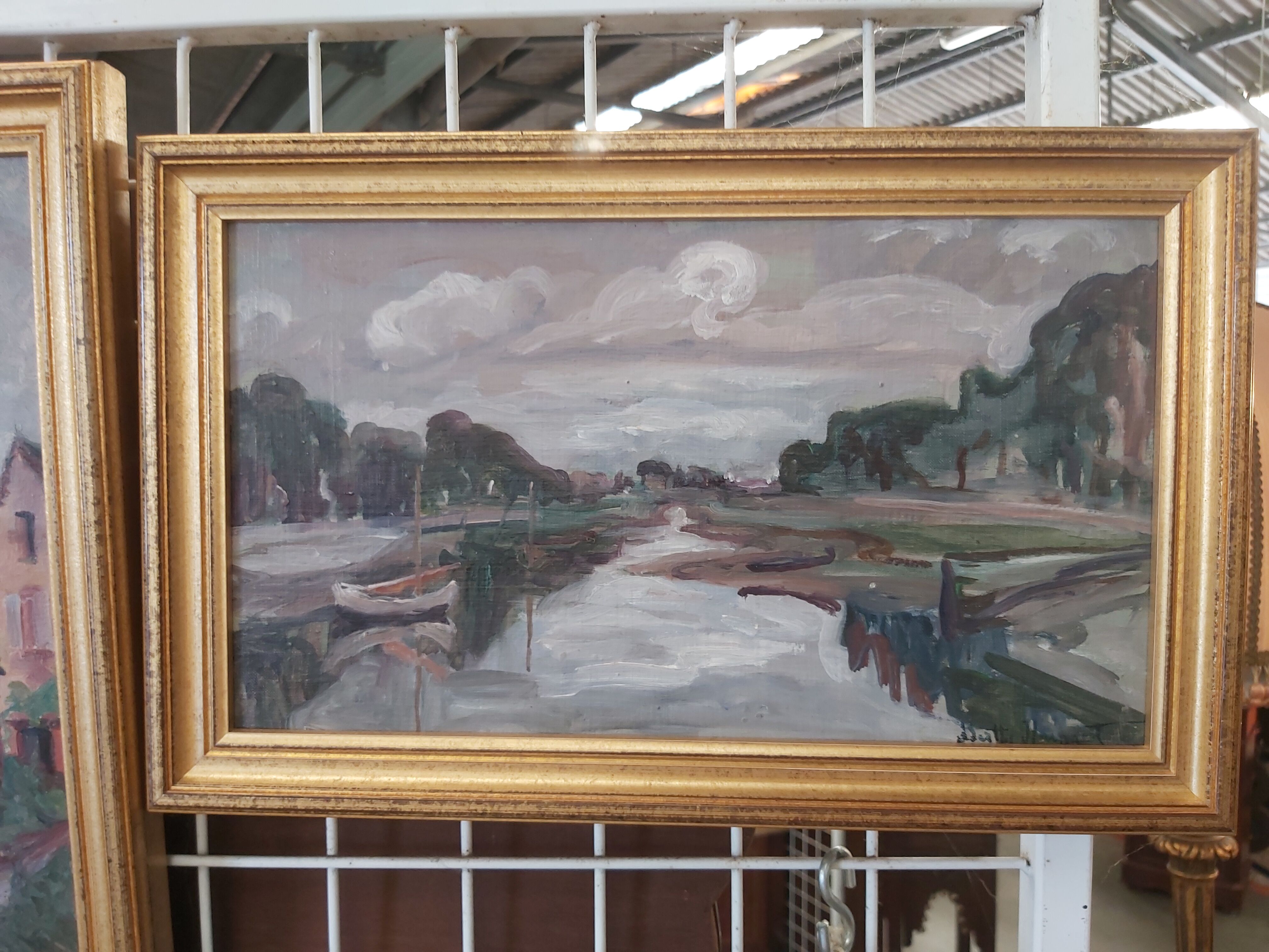 Marine oil on canvas signed