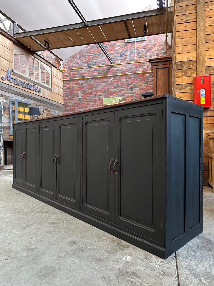 Large patinated workshop furniture