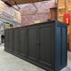 Large patinated workshop furniture