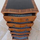 Louis XVI style chest of drawers in wood and cherry veneer