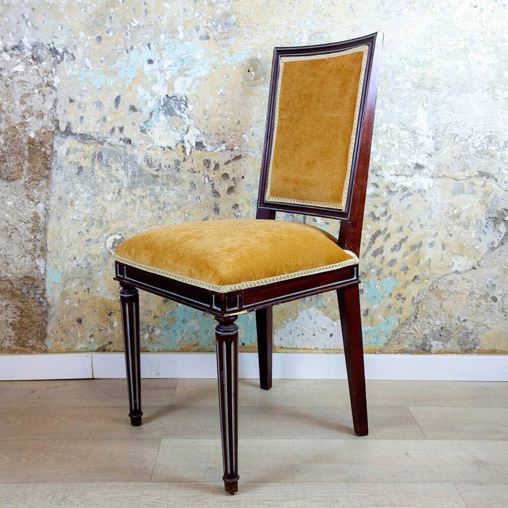 Set of Spanish Louis XVI Style Side Chairs, 1940s