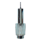 Vintage chrome and glass suspension, space age cascade lamp.