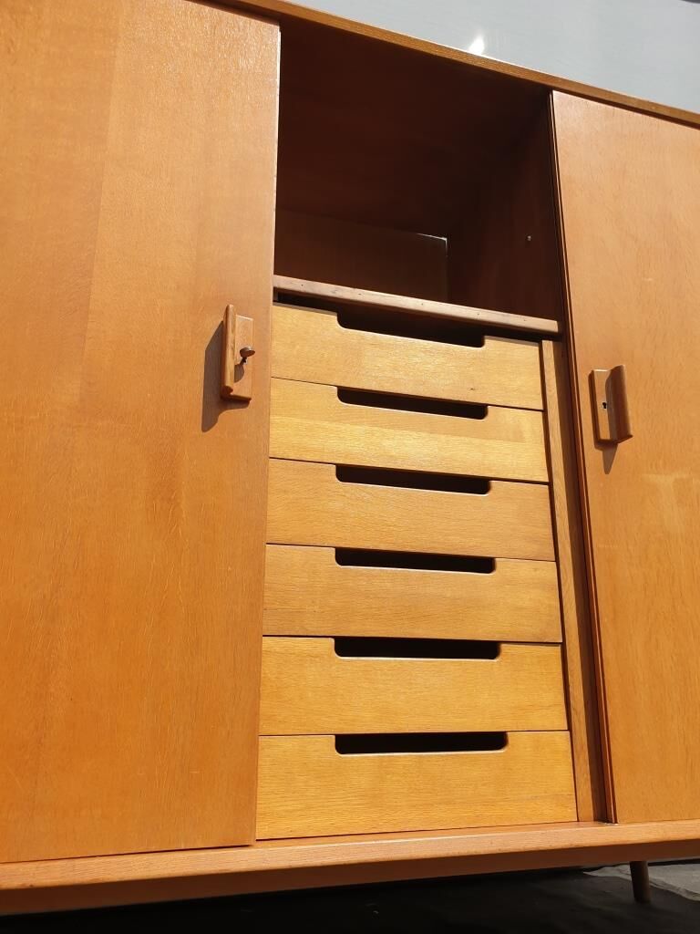 3-door wardrobe with 6 drawers 1950