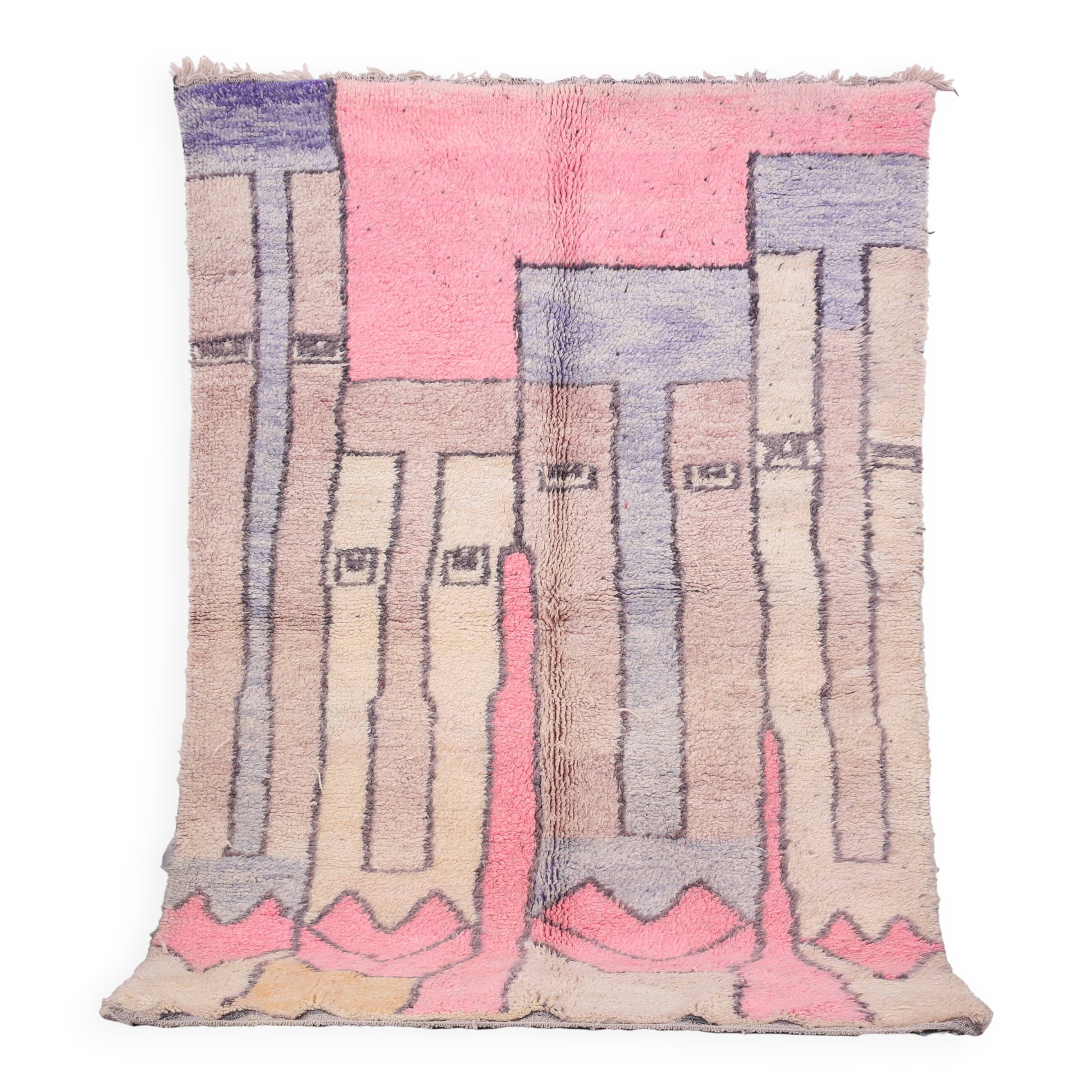 Abstract Moroccan Handmade Rug 175 x 263 cm - Colorful Berber Wool Rug