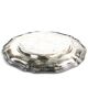 Art Nouveau platter, silver-plated brass, Sweden, 1920s