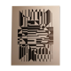 Vintage linear silkscreen print by Victor Vasarely, circa 1970, op art
