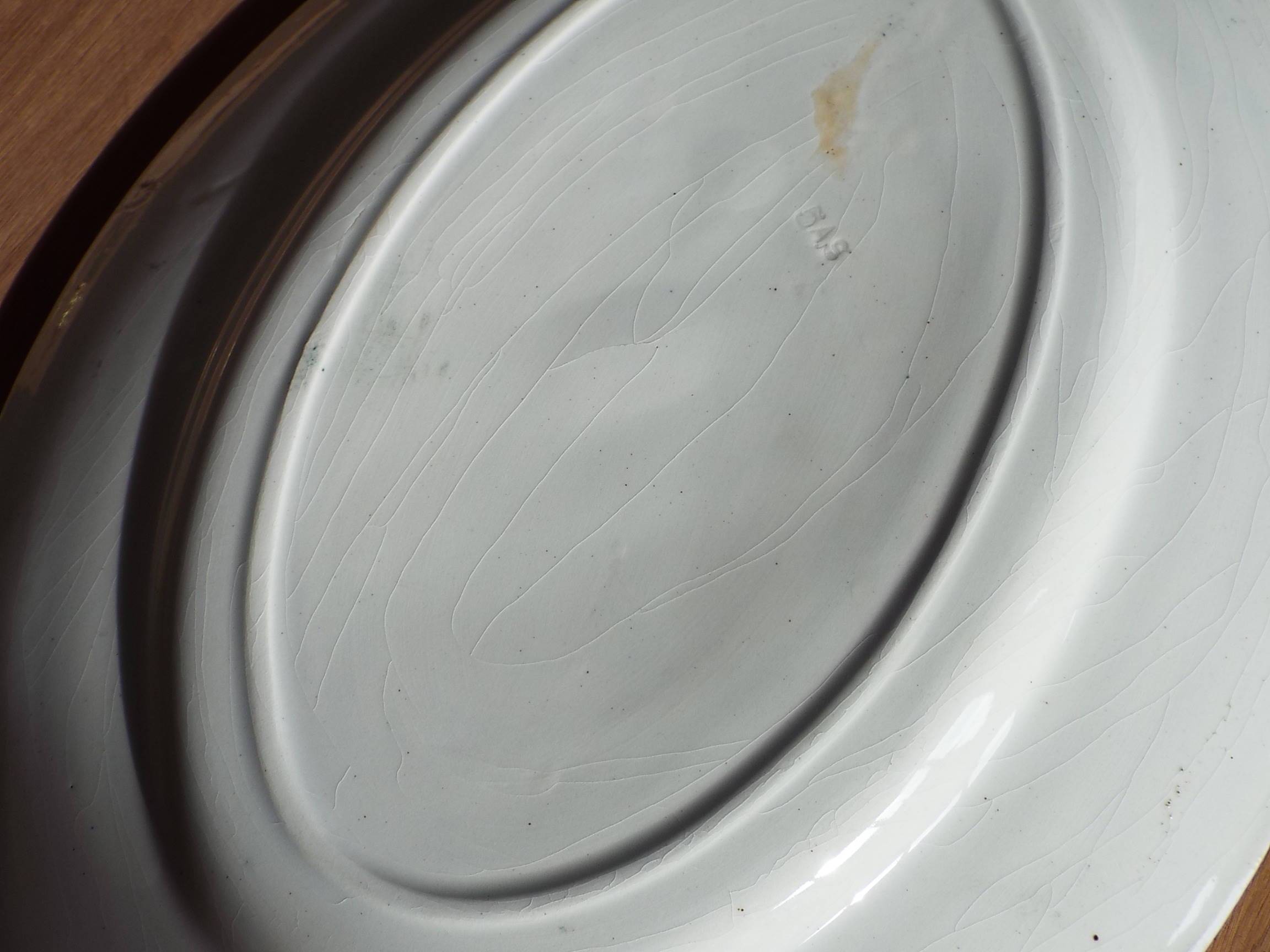 Iron earth oval dish